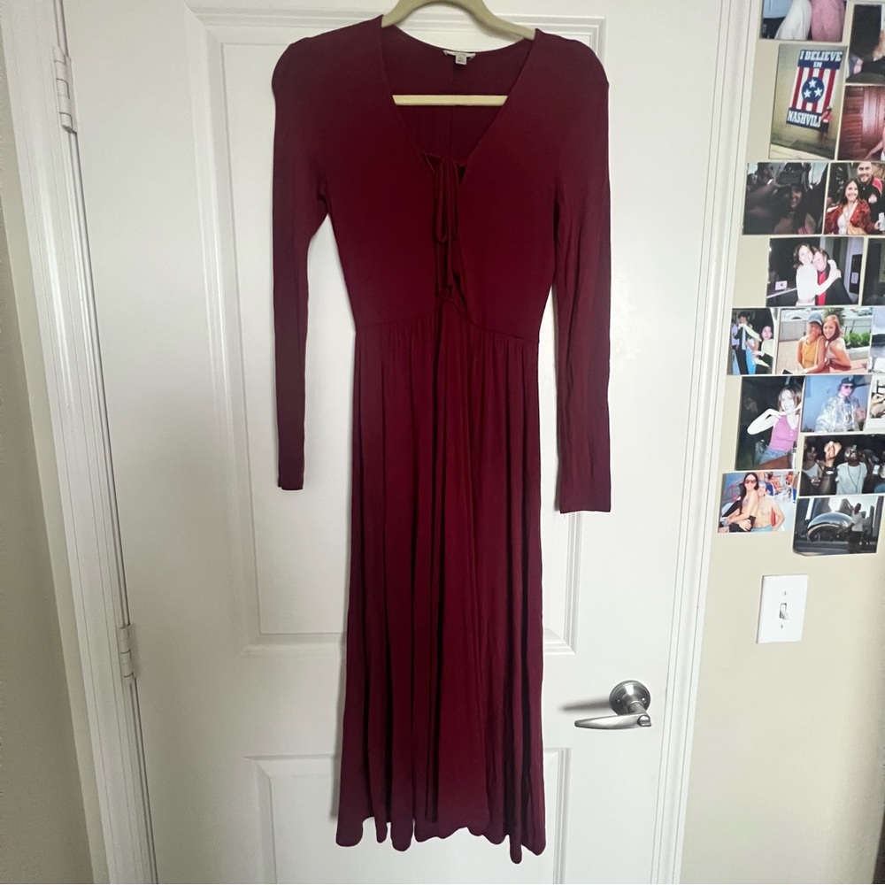 LS Lace Up Knit Midi Dress (Urban Outfitters, XS)